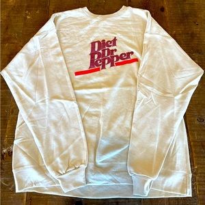 Diet Dr Pepper Puff Print Sweaters Size M-XL